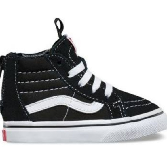 kids black high top vans